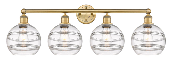 Innovations Downtown Urban 616-4W-BB-G556-8CL Bath Vanity Light 35 in. wide - Brushed Brass