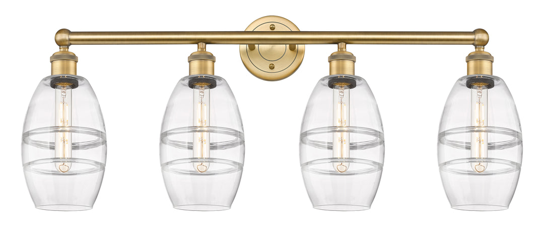 Innovations Edison 616-4W-BB-G557-6CL Bath Vanity Light 33 in. wide - Brushed Brass