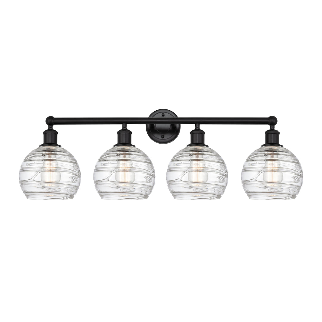 Innovations Downtown Urban 616-4W-BK-G1213-8 Bath Vanity Light 35 in. wide - Matte Black