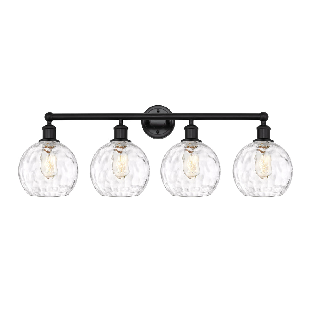 Innovations Downtown Urban 616-4W-BK-G1215-8 Bath Vanity Light 35 in. wide - Matte Black