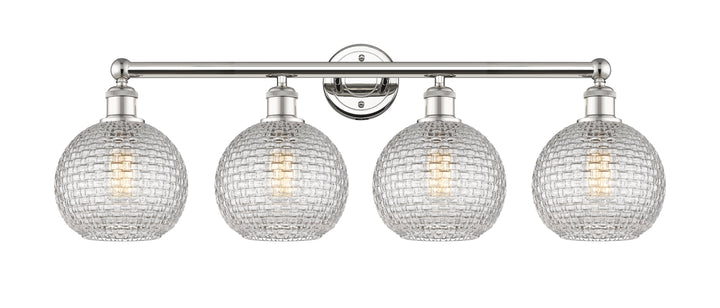 Innovations Downtown Urban 616-4W-PN-G122C-8CL Bath Vanity Light 35 in. wide - Polished Nickel