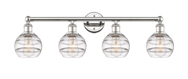 Innovations Edison 616-4W-PN-G556-6CL Bath Vanity Light 33 in. wide - Polished Nickel