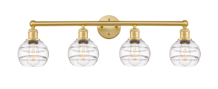 Innovations Edison 616-4W-SG-G556-6CL Bath Vanity Light 33 in. wide - Satin Gold