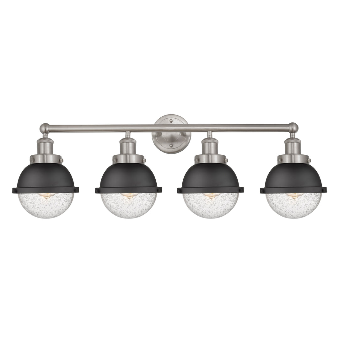 Innovations Downtown Urban 616-4W-SN-HFS-64-BK Bath Vanity Light 35 in. wide - Satin Nickel