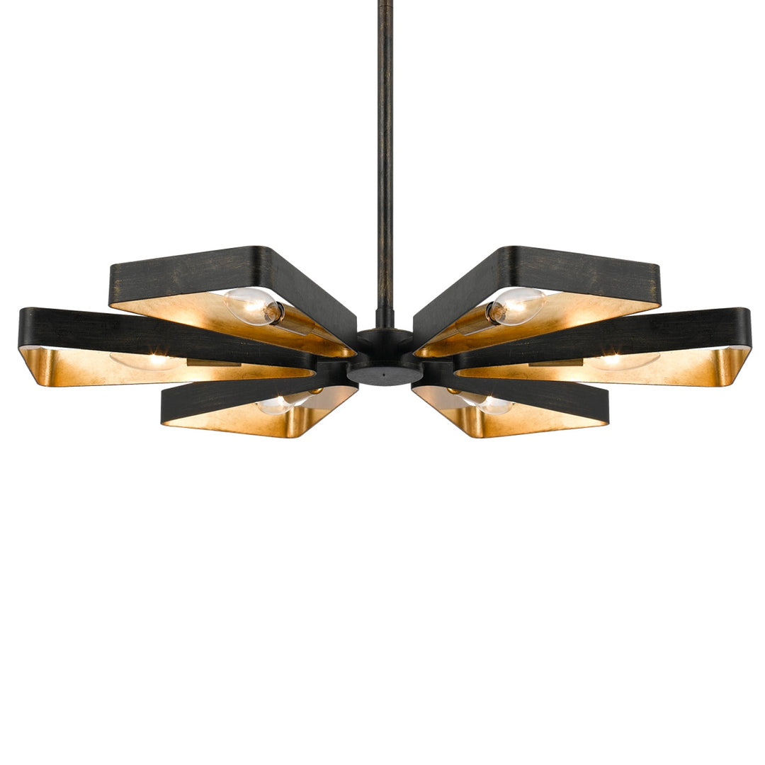Crystorama Luna 596-EB-GA Pendant Light - English Bronze / Antique Gold