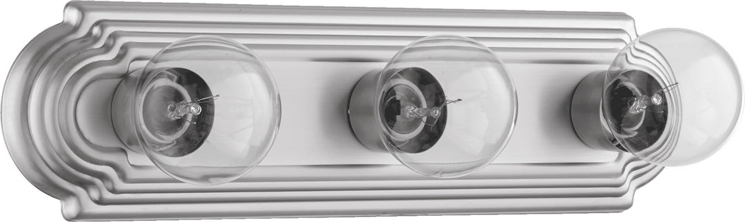 Quorum 5049-3-65 Utility Light - Satin Nickel