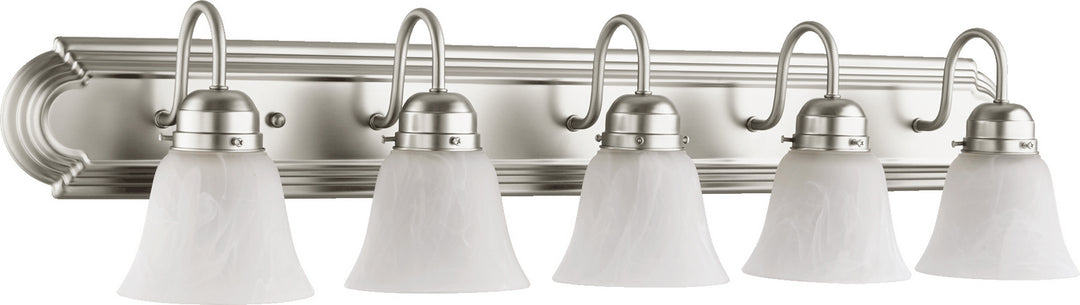 Quorum 5094 Vanities 5094-5-165 Bath Vanity Light 36 in. wide - Satin Nickel