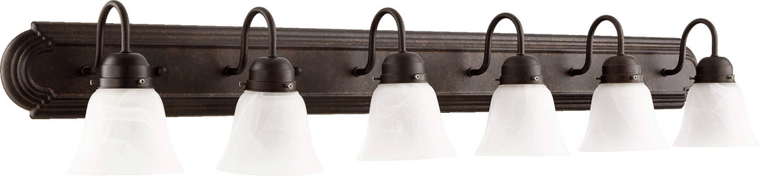 Quorum 5094 Vanities 5094-6-144 Bath Vanity Light 48 in. wide - Toasted Sienna