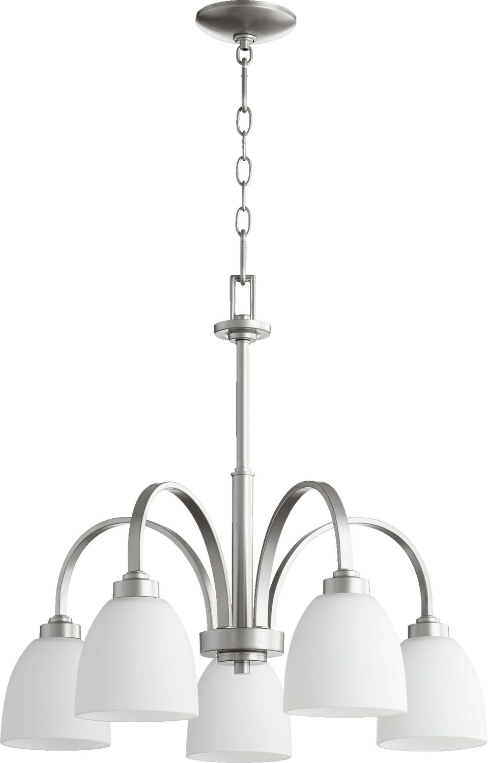 Quorum Reyes 6360-5-64 Chandelier Light - Classic Nickel