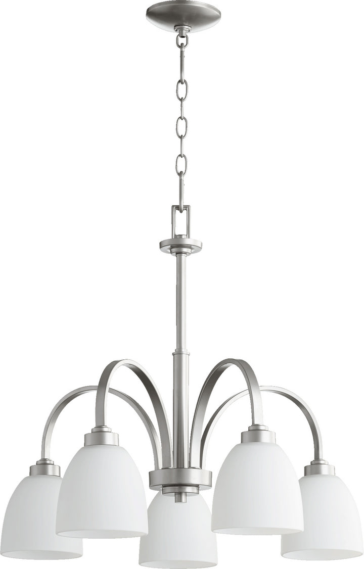 Quorum Reyes 6360-5-64 Chandelier Light - Classic Nickel