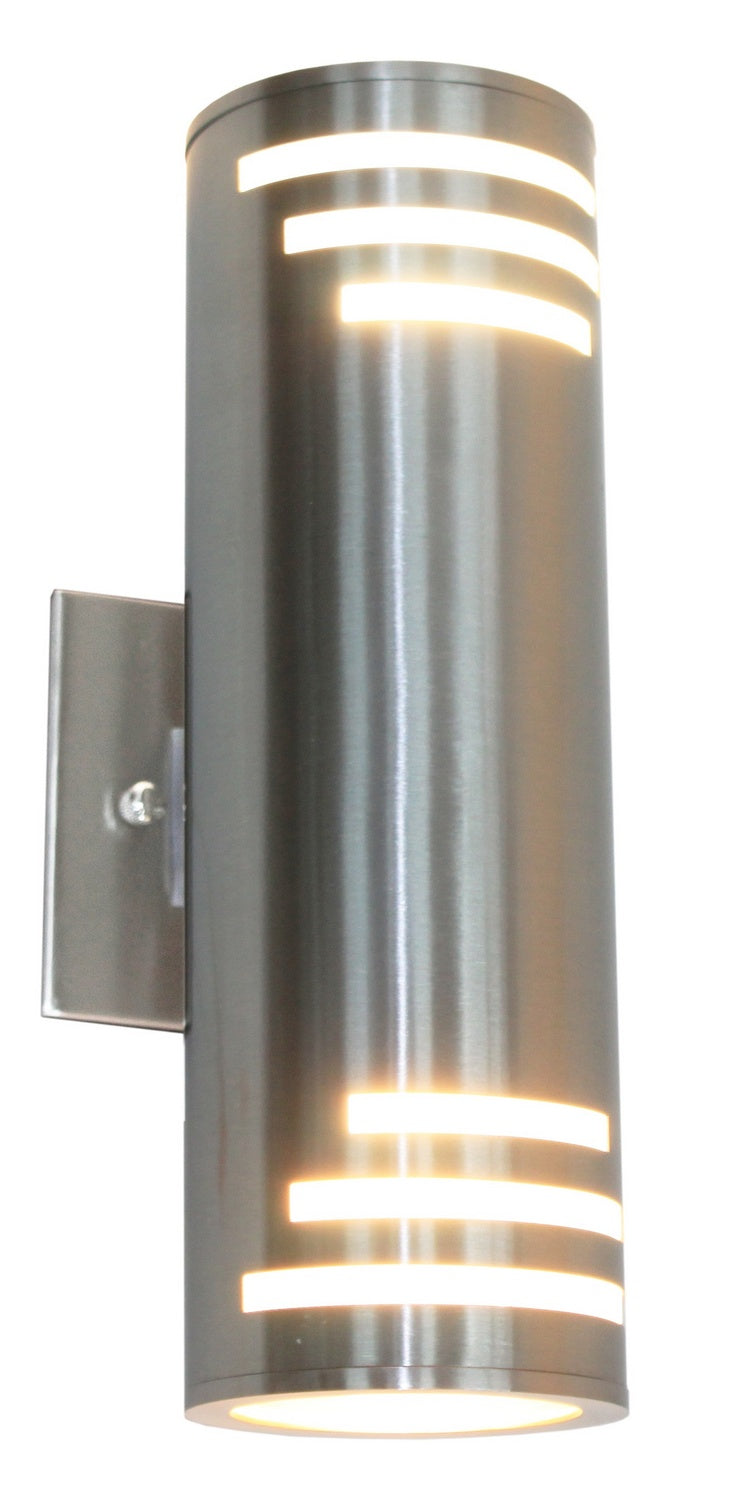 Artcraft Lighting AC8005SS Nuevo Two Light Outdoor Wall Mount Outdoor Pewter, Nickel, Silver