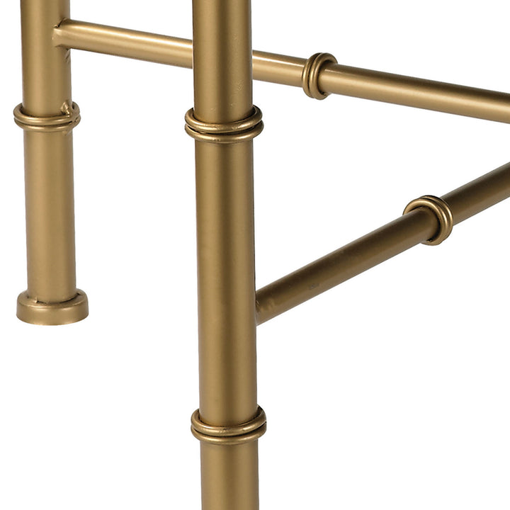 Elk Lighting 180-014  Gold Cane Furniture Metallic Cream