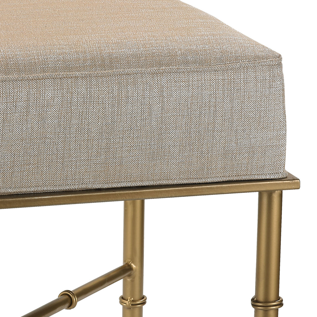 Elk Lighting 180-014  Gold Cane Furniture Metallic Cream