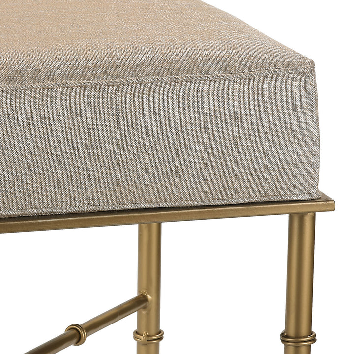 Elk Lighting 180-014  Gold Cane Furniture Metallic Cream