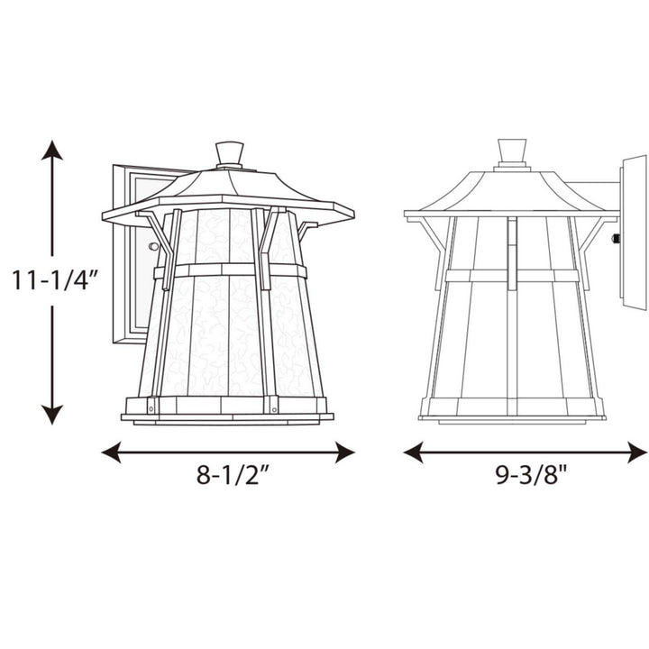 Progress Lighting P5750-2030K9 Derby Led Led Wall Lantern Outdoor Bronze / Dark