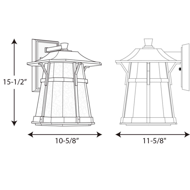 Progress Lighting P5751-2030K9 Derby Led Led Wall Lantern Outdoor Bronze / Dark
