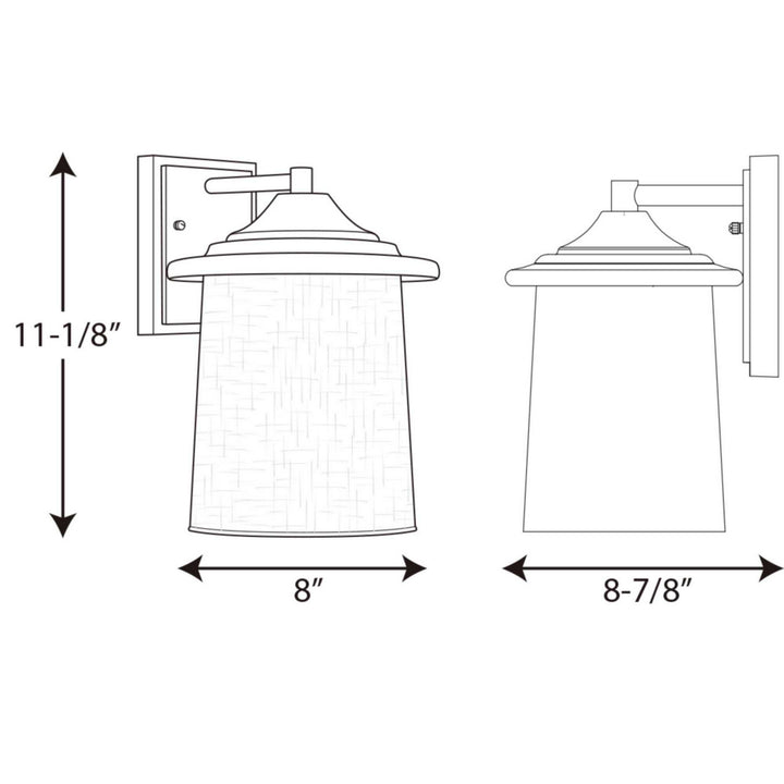 Progress Lighting P6060-20 Essential One Light Wall Lantern Outdoor Bronze / Dark