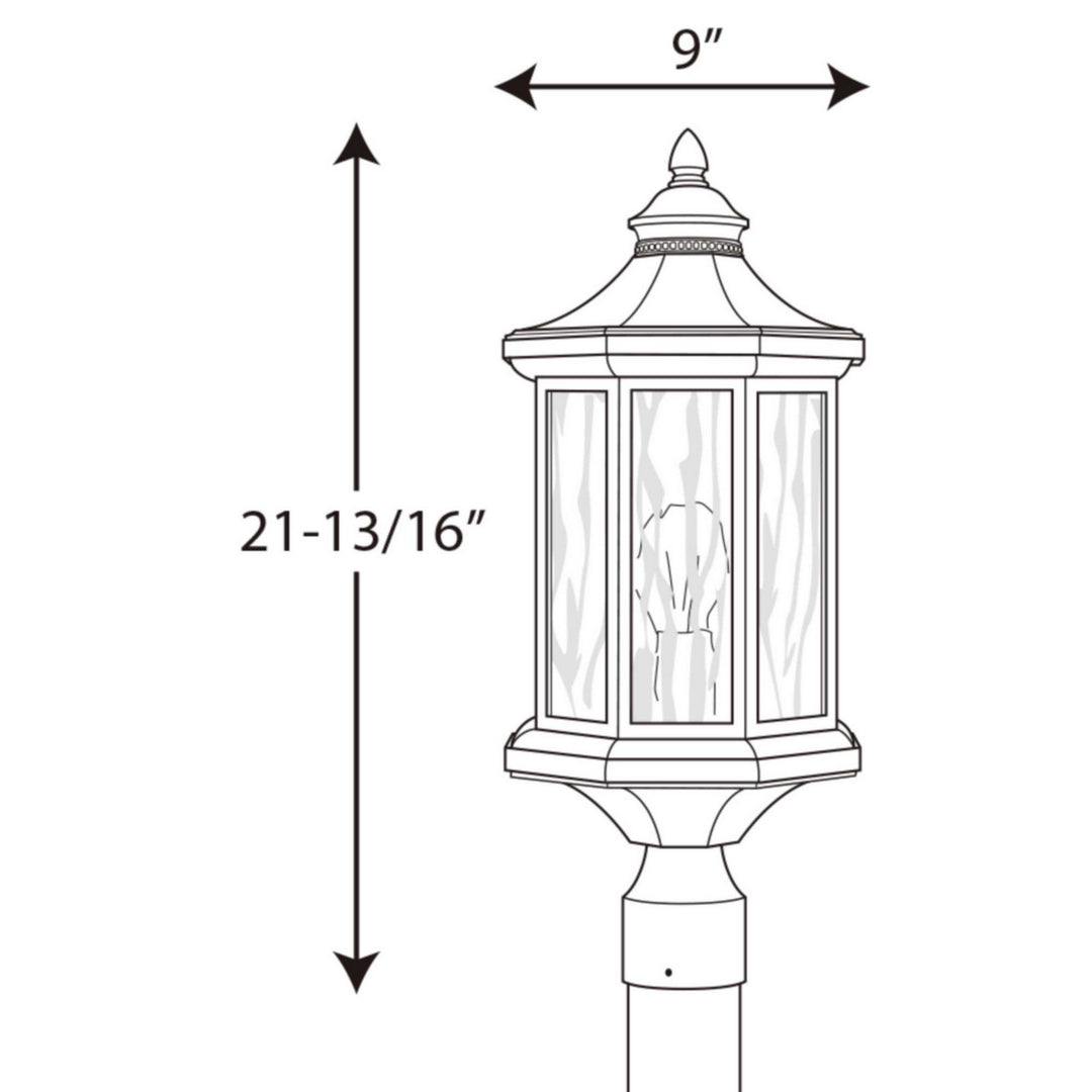 Progress Lighting P6429-31 Edition One Light Post Lantern Outdoor Black