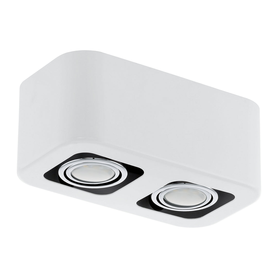 Eglo Toreno 1 93012A Ceiling Light - Glossy White/Chrome