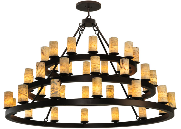 Meyda Tiffany Loxley 130509 Chandelier Light - Mahogany Bronze