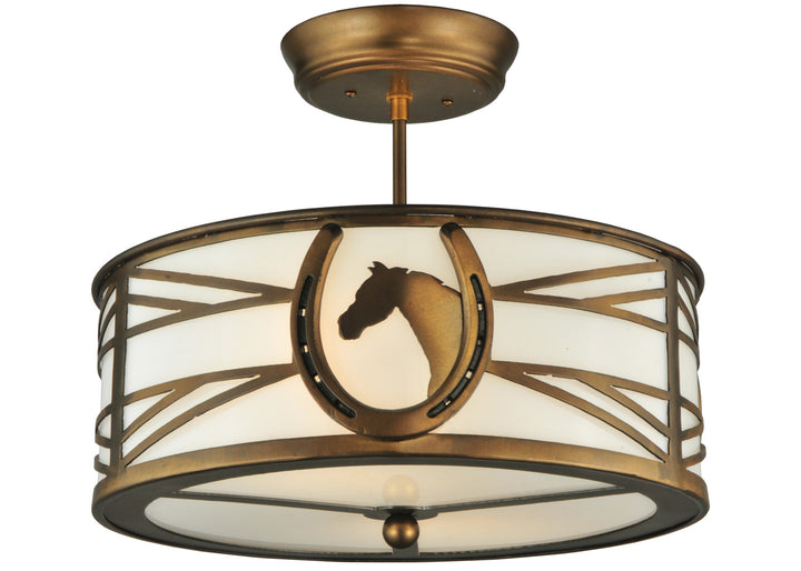 Meyda Tiffany Horseshoe 130678 Ceiling Light - Antique Copper
