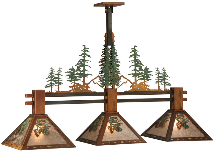 Meyda Tiffany Winter Pine 130714 Pendant Light - Vintage Copper, Custom