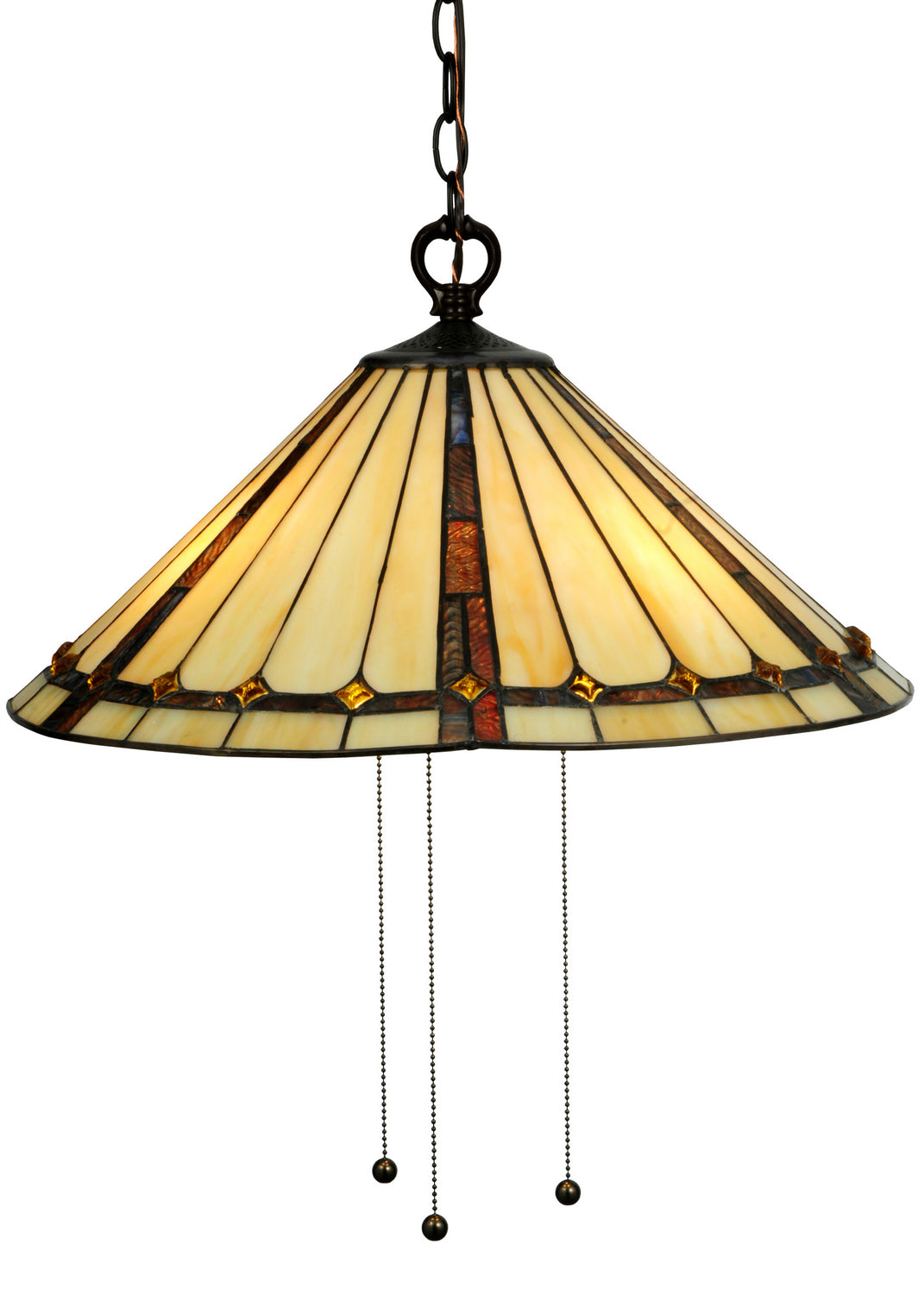 Meyda Tiffany Belvidere 130744 Pendant Light - Mahogany Bronze
