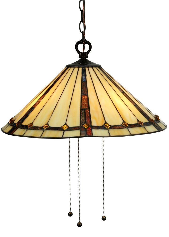 Meyda Tiffany Belvidere 130744 Pendant Light - Mahogany Bronze
