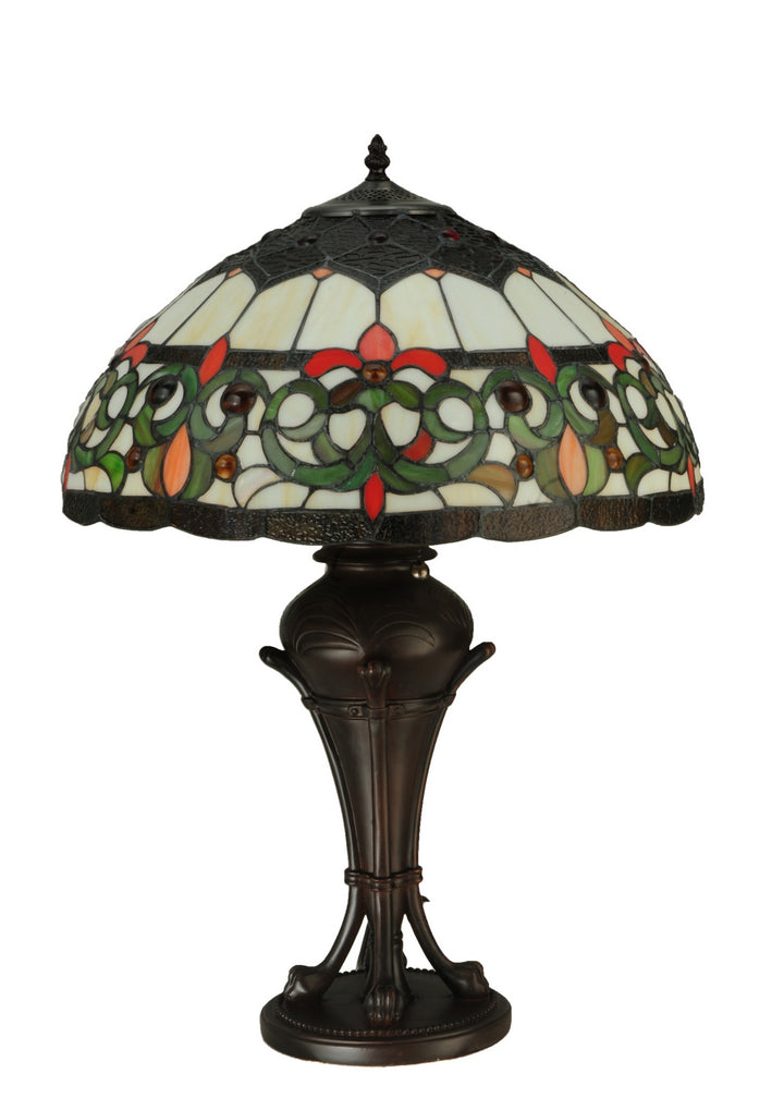 Meyda Tiffany Lighting 130756 Creole Two Light Table Lamp Lamp Bronze / Dark