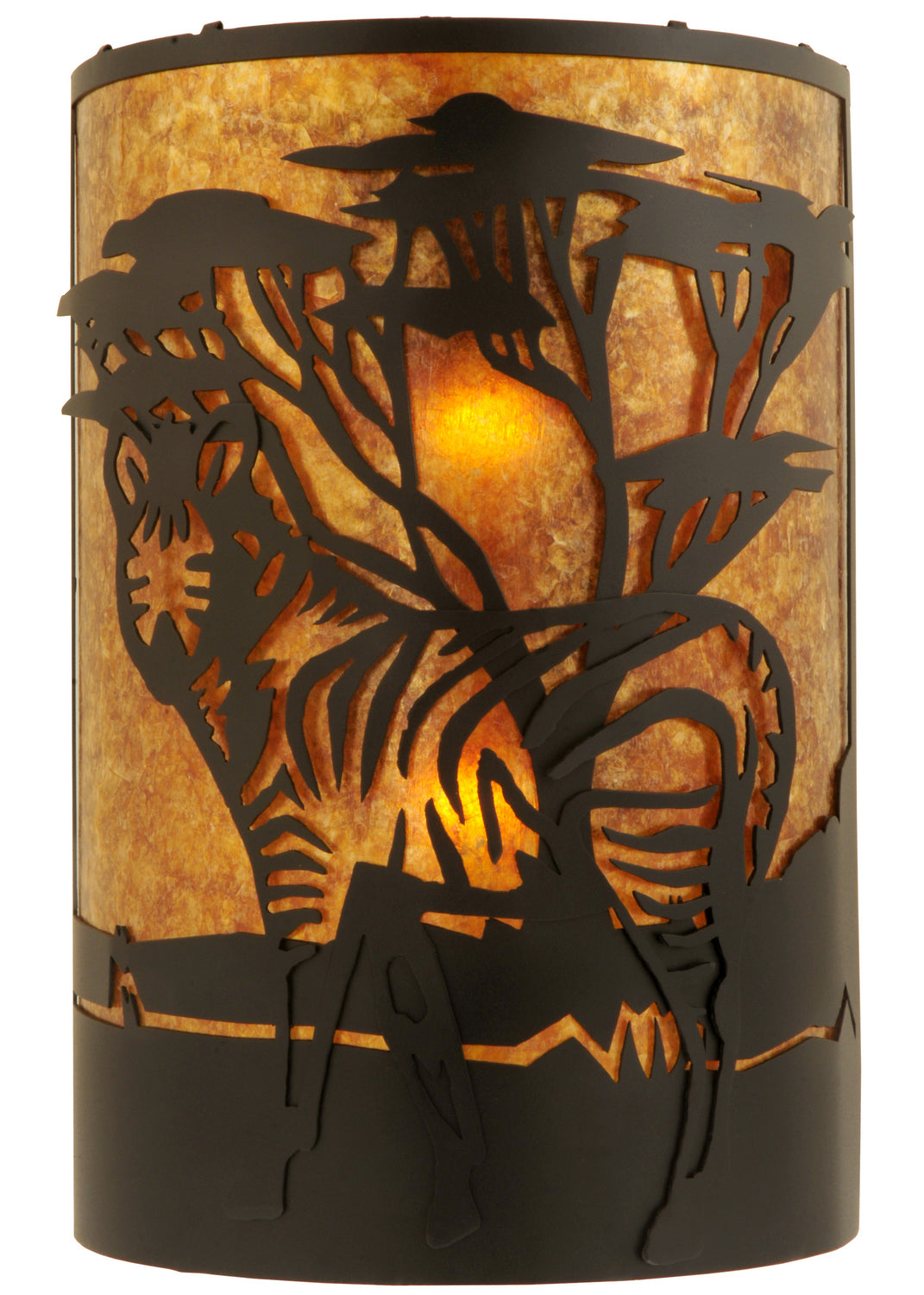 Meyda Tiffany Zebra 130871 Wall Light - Mahogany Bronze