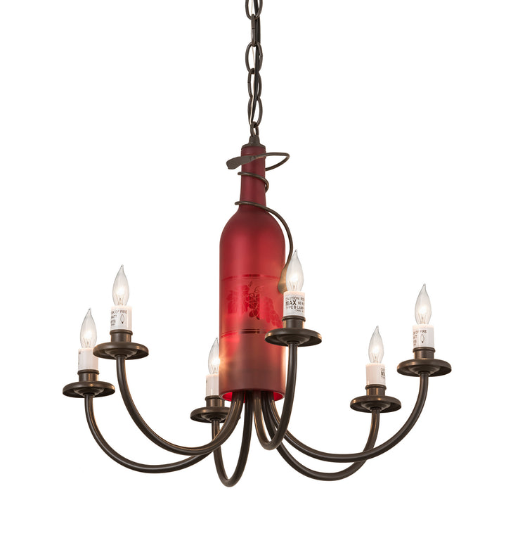 Meyda Tiffany Tuscan Vineyard 131185 Chandelier Light - Timeless Bronze
