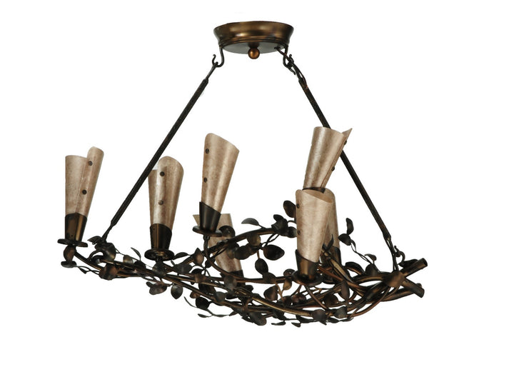 Meyda Tiffany Vinca Vine 131817 Chandelier Light - Burnished Copper