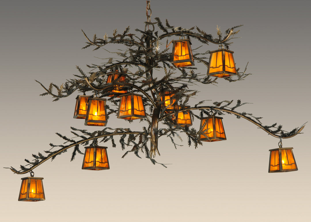 Meyda Tiffany Pine Branch 132277 Chandelier Light - Burnished Copper