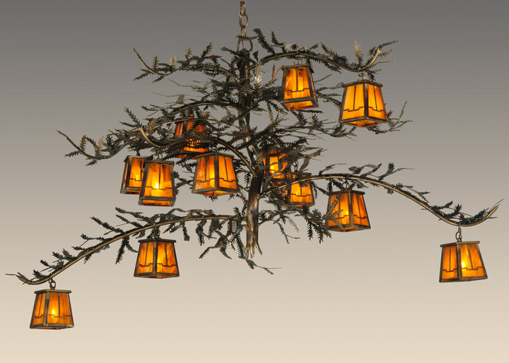 Meyda Tiffany Pine Branch 132277 Chandelier Light - Burnished Copper