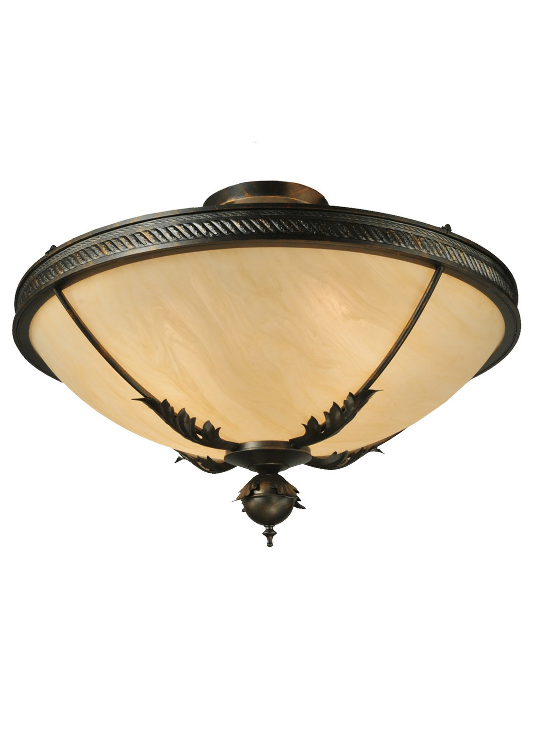 Meyda Tiffany Hoja 132431 Ceiling Light - French Bronzed