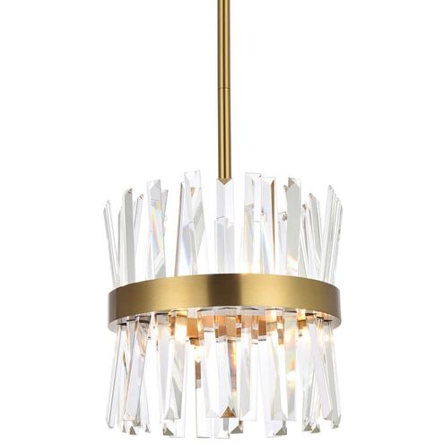 Elegant Serephina 6200D12SG Pendant Light - Satin Gold