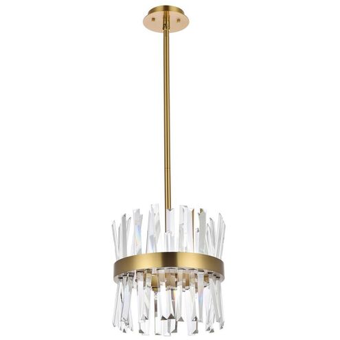 Elegant Serephina 6200D12SG Pendant Light - Satin Gold