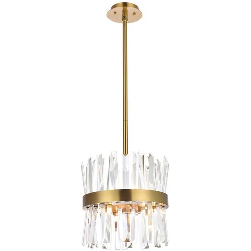 Elegant Serephina 6200D12SG Pendant Light - Satin Gold