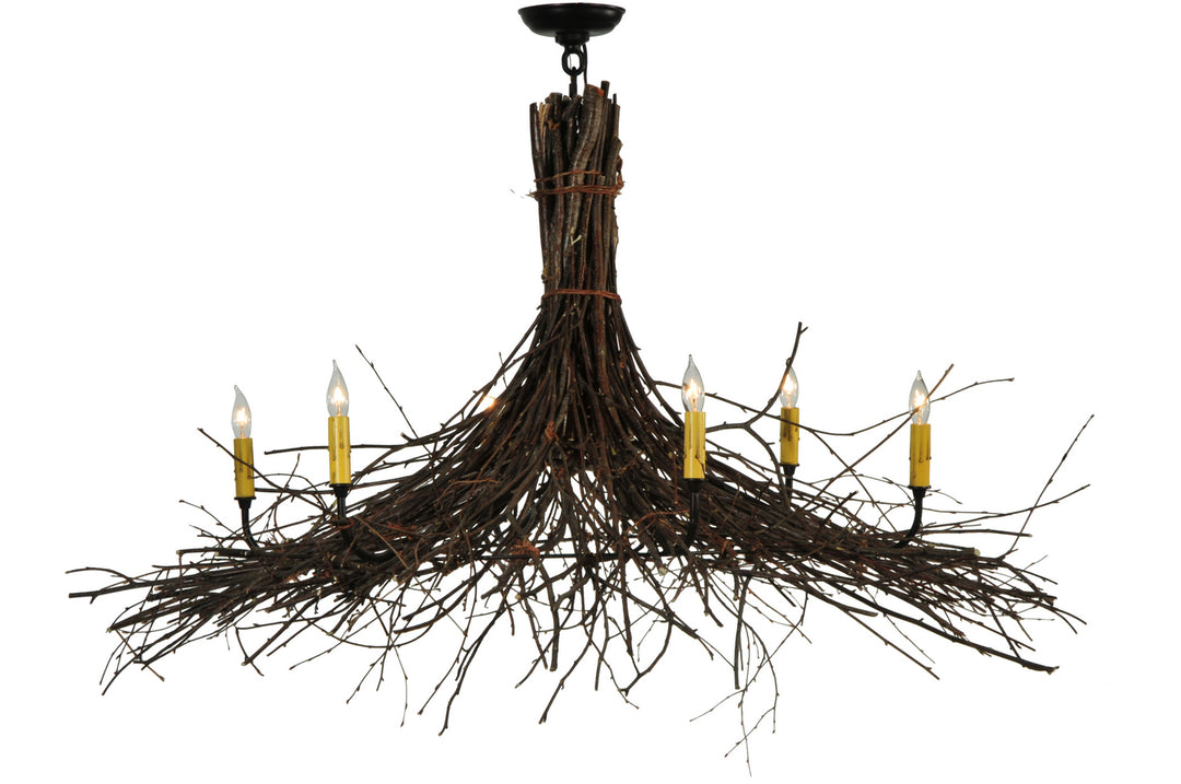 Meyda Tiffany Twigs 132514 Chandelier Light - Mahogany Bronze