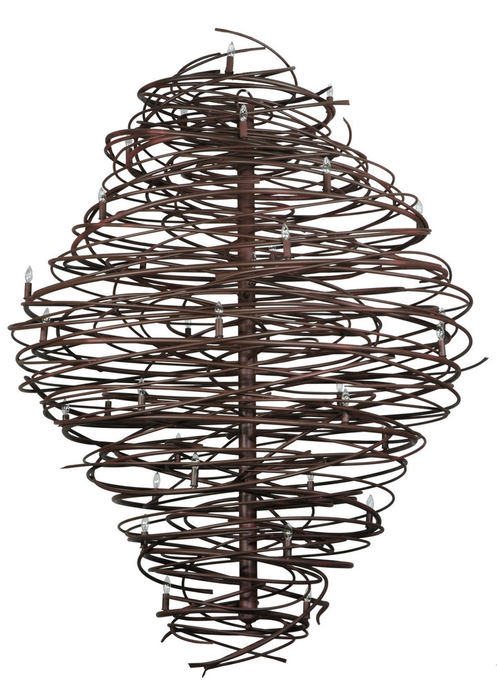 Meyda Tiffany Cyclone 133177 Chandelier Light - Red Rust,Custom