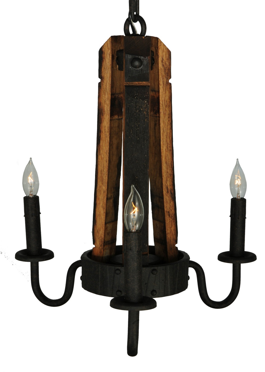 Meyda Tiffany Barrel Stave 133299 Chandelier Light - Antique Copper