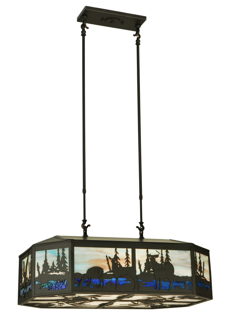 Meyda Tiffany Deer Family 133373 Pendant Light - Oil Rubbed Bronze