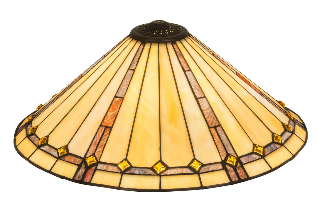 Meyda Tiffany Lighting 133548 Belvidere Shade Lamp Shade Bronze / Dark