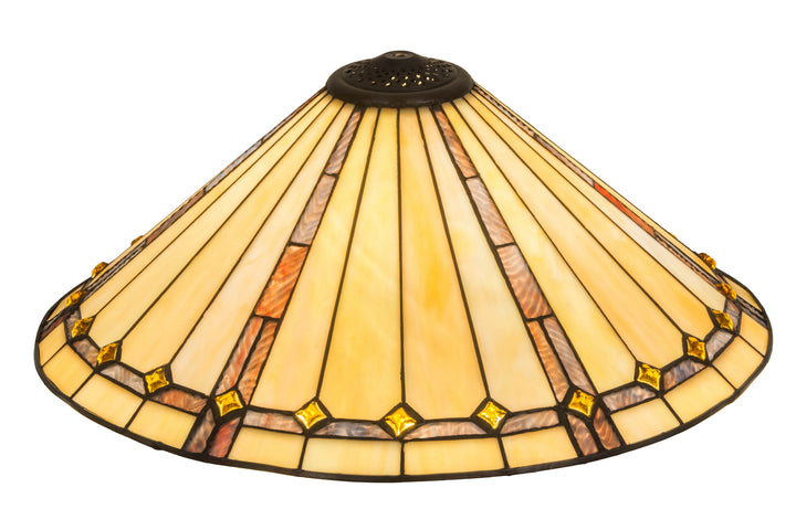 Meyda Tiffany Lighting 133548 Belvidere Shade Lamp Shade Bronze / Dark