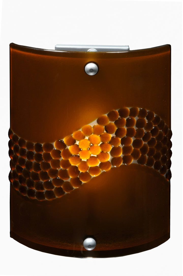 Meyda Tiffany Metro Fusion 133700 Wall Light - Amber/Pebbles