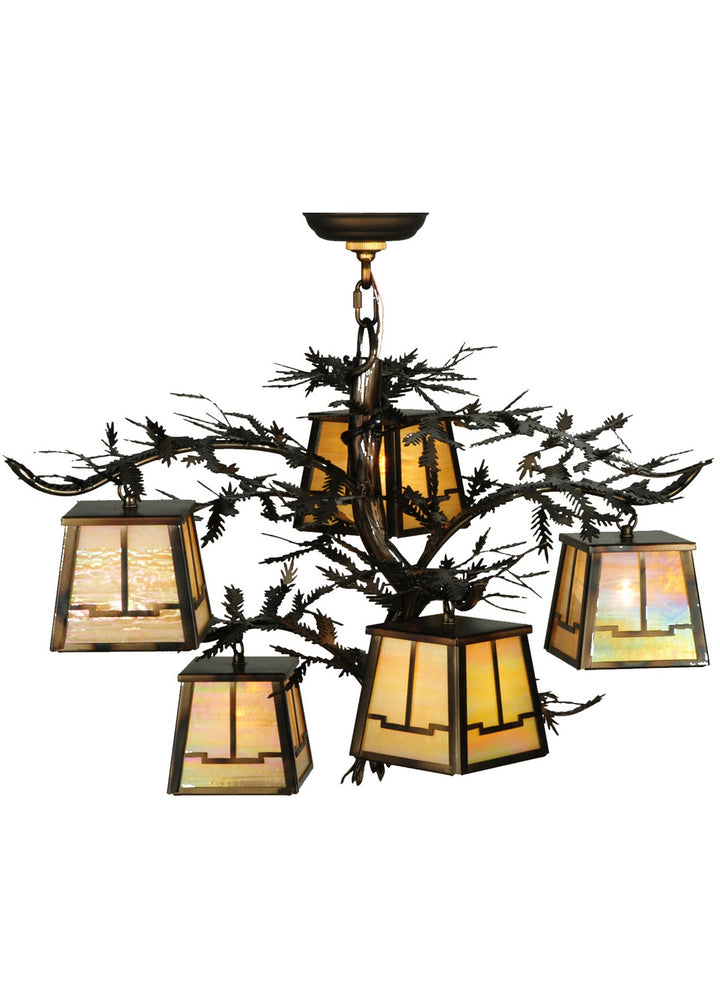 Meyda Tiffany Pine Branch 134055 Chandelier Light - Burnished Copper
