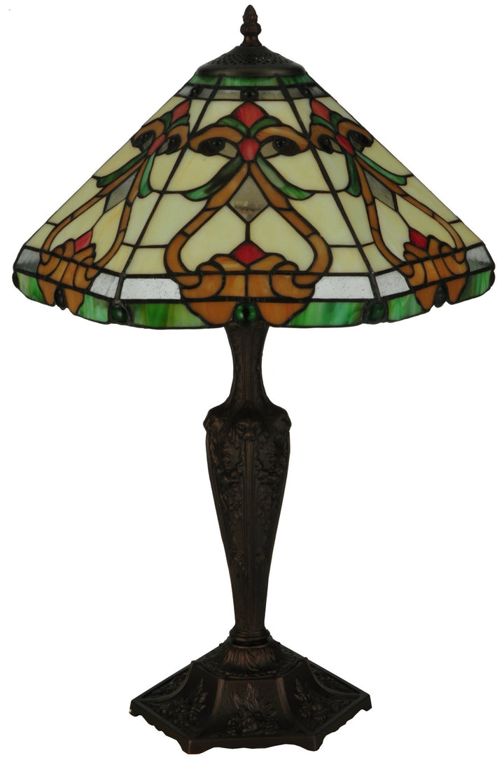 Meyda Tiffany Lighting 134249 Middleton One Light Table Base Lamp Bronze / Dark