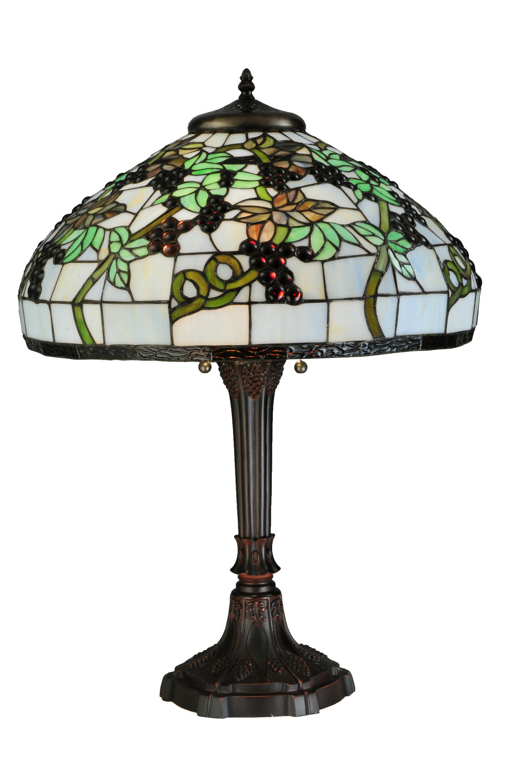 Meyda Tiffany Lighting 134538 Veneto Two Light Table Lamp Lamp Bronze / Dark