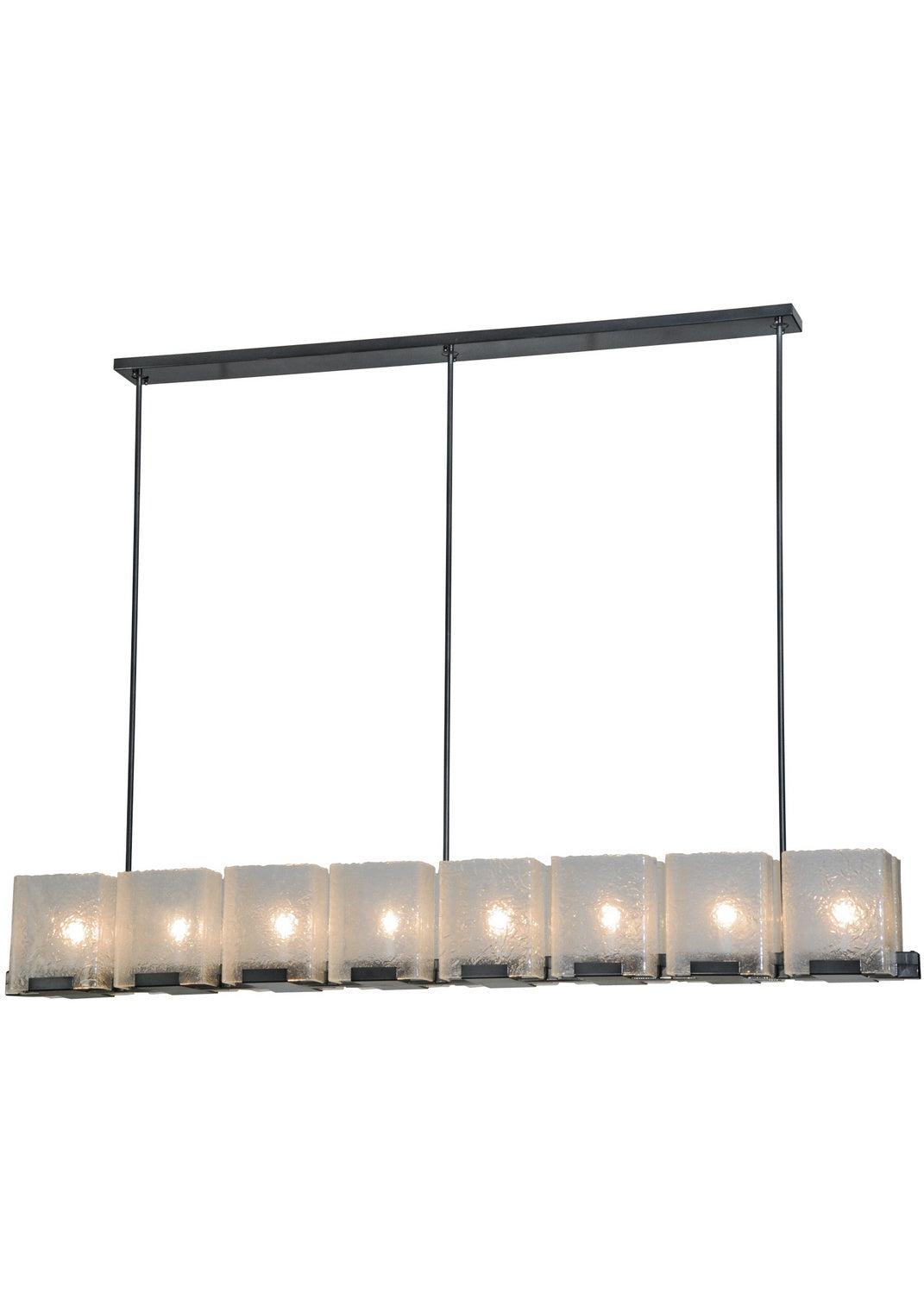 Meyda Tiffany Ice Cube 135816 Pendant Light - Nickel, Custom, Chrome