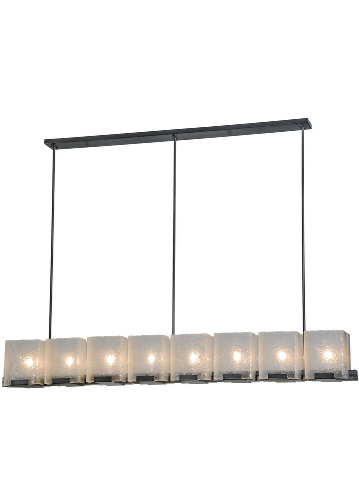 Meyda Tiffany Ice Cube 135816 Pendant Light - Nickel, Custom, Chrome